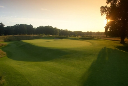 Immaculate green on The Grove golf course