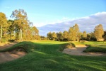 Green bien defendido sobre el campo de golf de Woodhall Spa (Hotchki) 