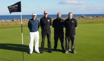 Players at the Tomatin Pro Am in Scotland
