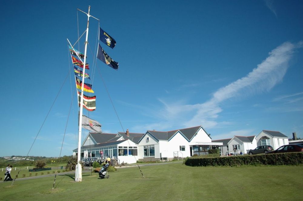 Clubhouse at the Royal North Devon golf club
