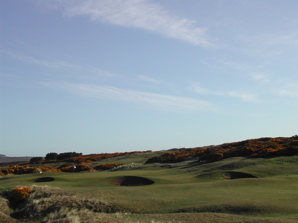 Green bunkers at Montrose Medal golf course