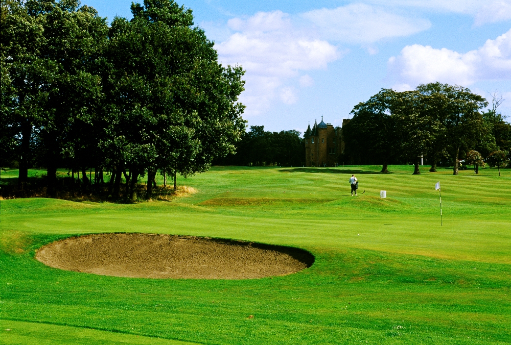 Bunker at Royal Musselburgh golf course