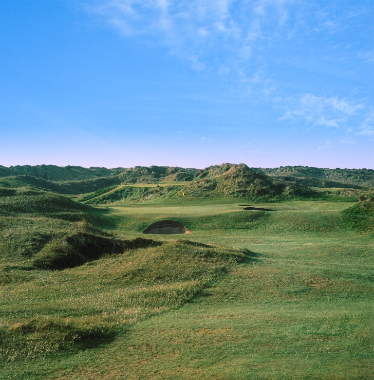 Elevated Green at Baltray at County Louth