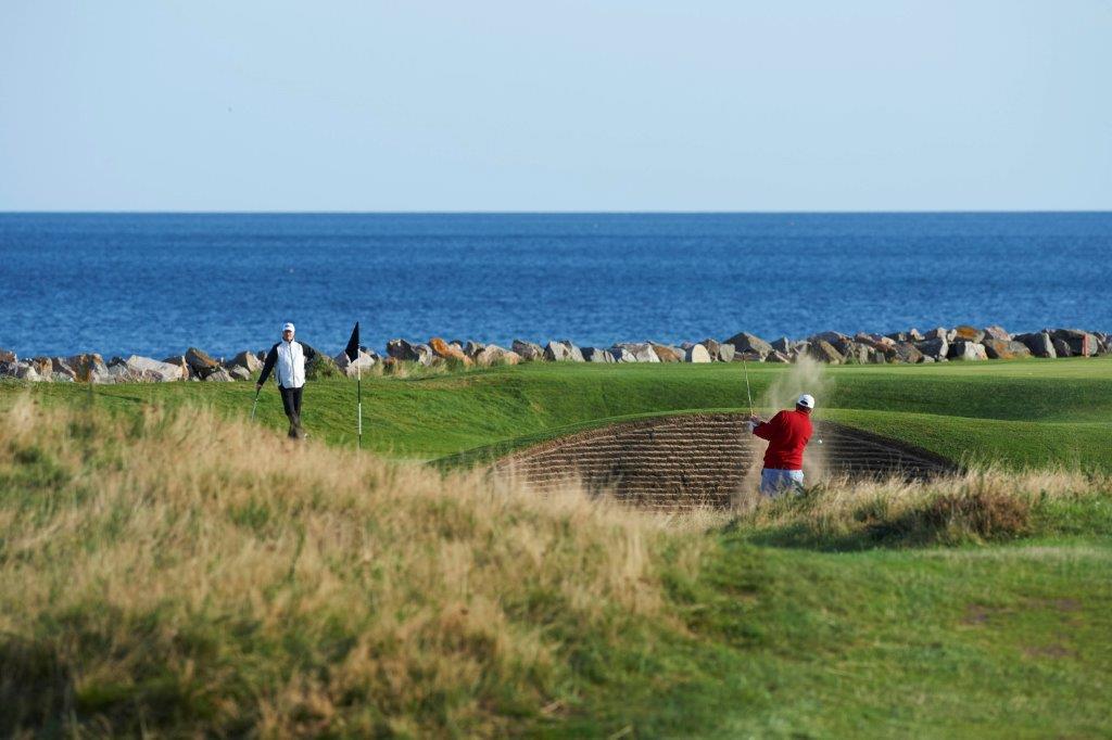4th hole at Nairn during the Tomatin Pro Am