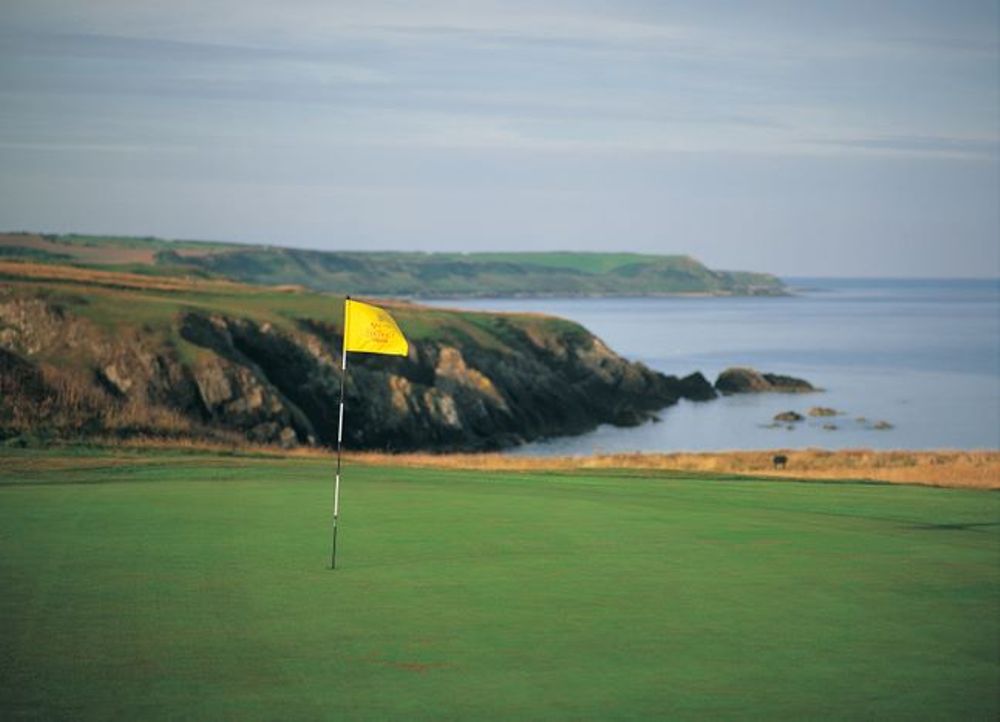 Flag on Nefyn and District golf course
