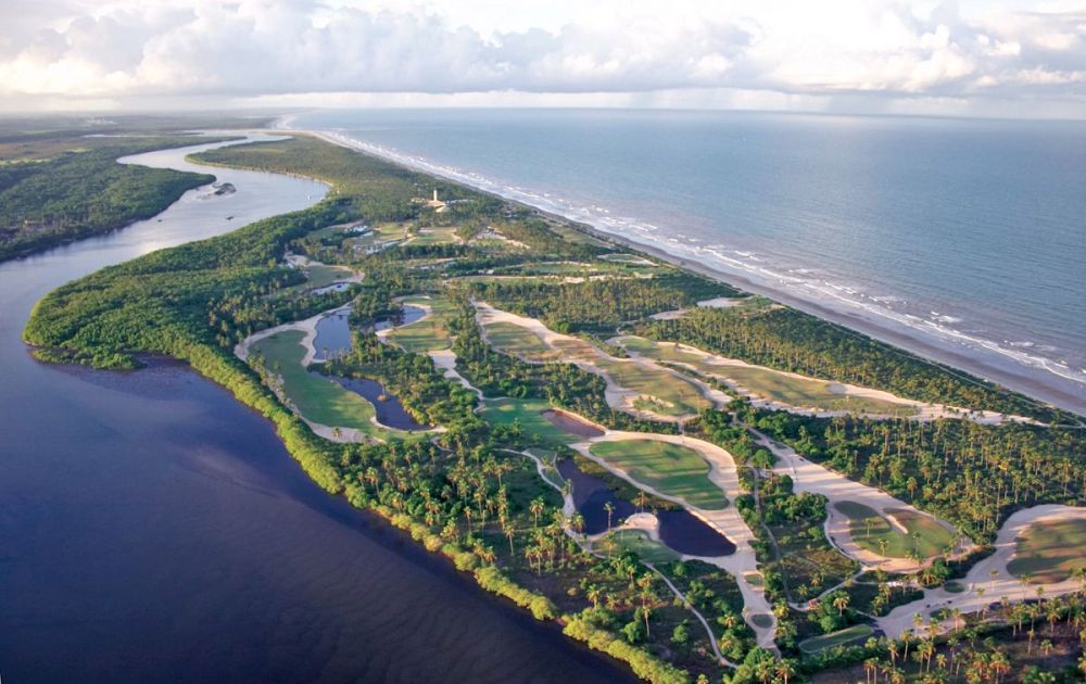 Vue aerienne du resort de Comandatuba