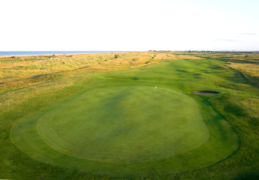 Large green on the Royal St George's golf course