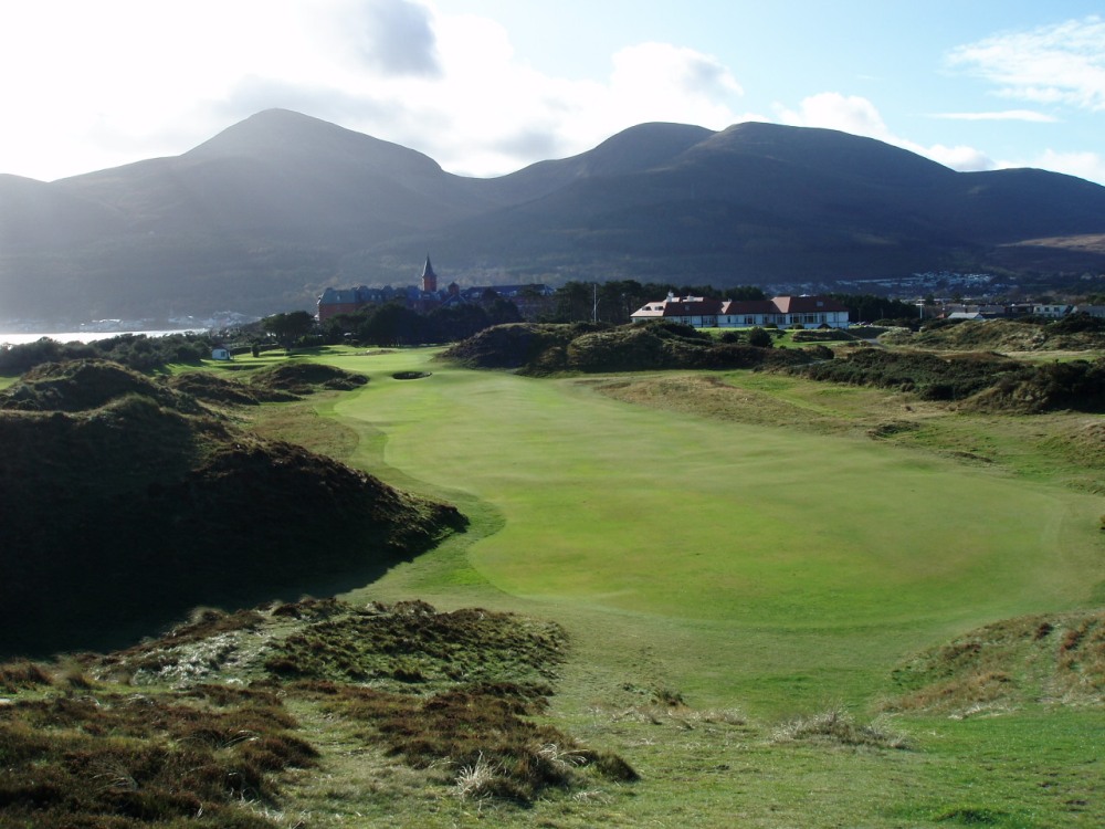 Short Par 4 on the Royal County Down golf course