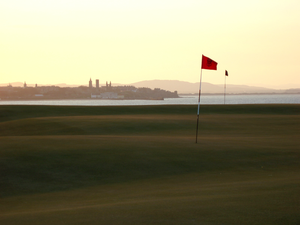 18th and 9th holes at the Castle Course in St Andrews