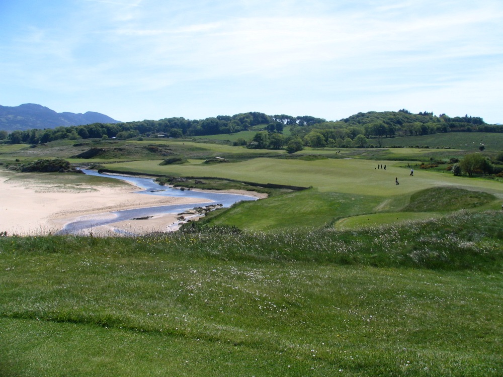 Beach of the Portsalon golf course