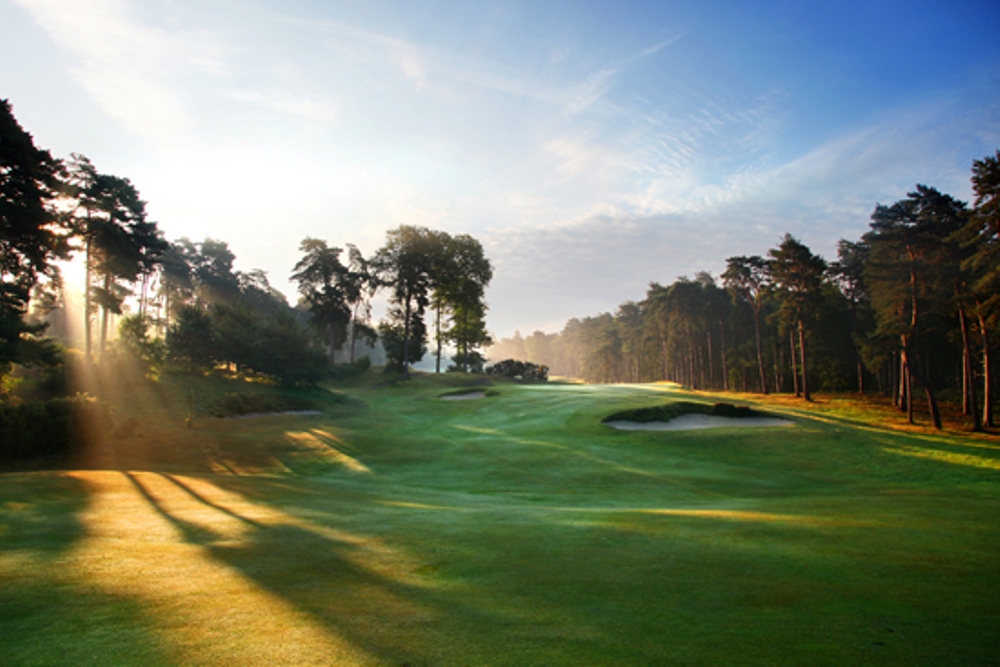 Undulated hole at St George's Hill golf course