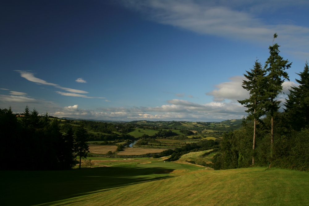Elevated Tee on the Montgomerie course at Celtic Manor