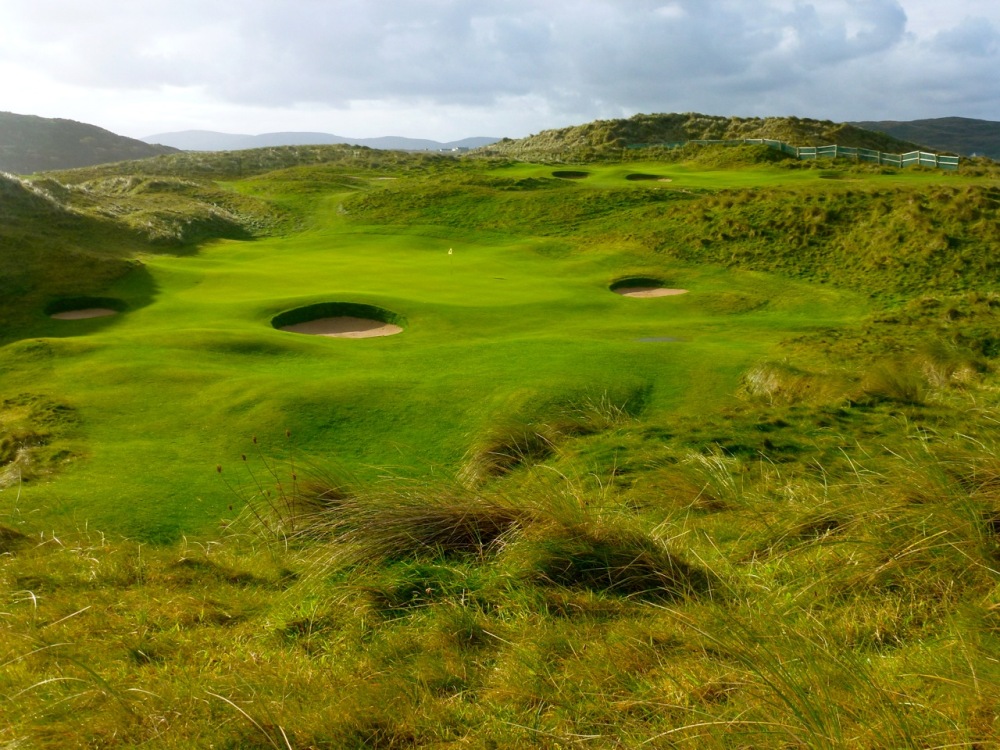 10th hole of the Narin and Portnoo golf course