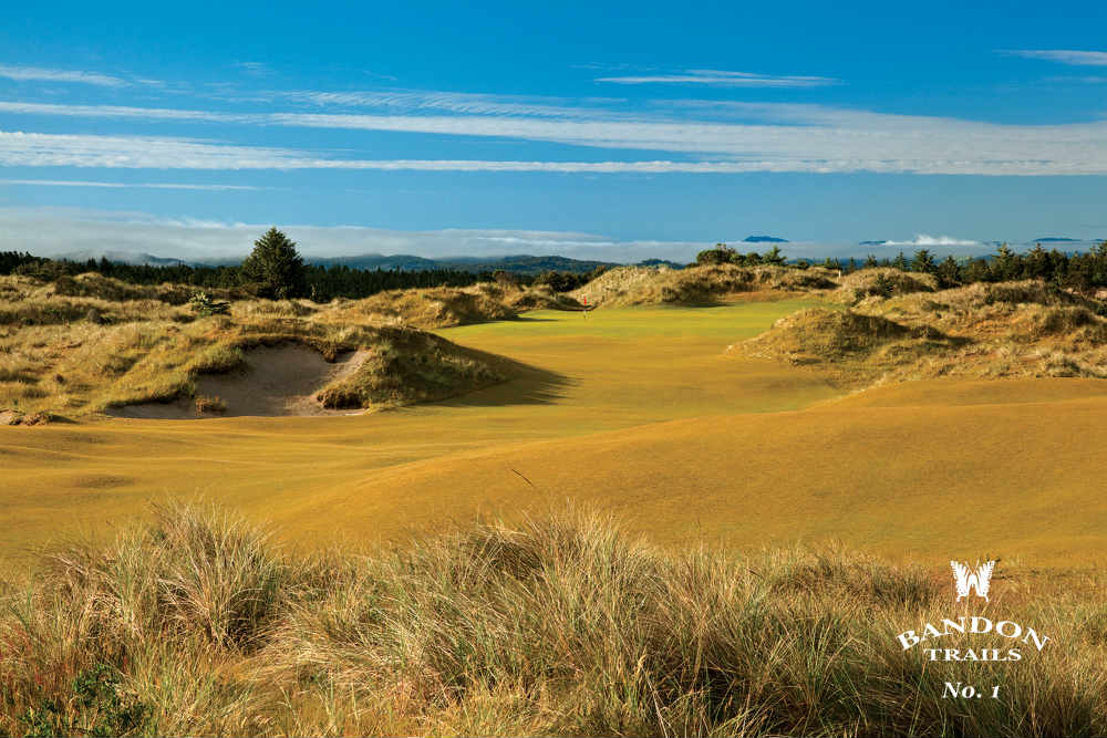 premier trou de Bandon Trails en Oregon 
