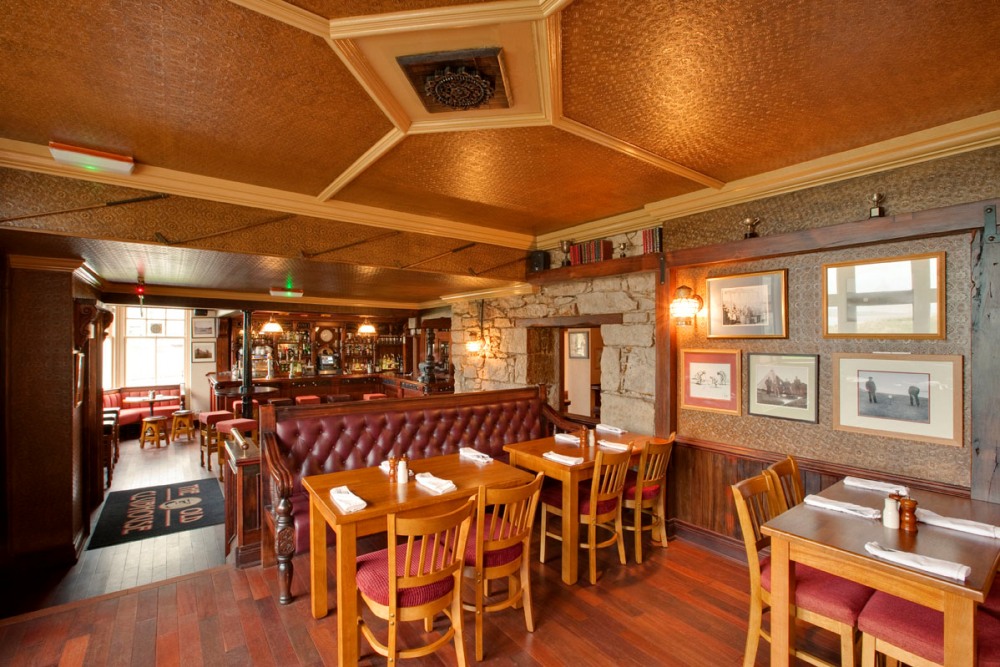 Inside the clubhouse of Machrihanish Dunes
