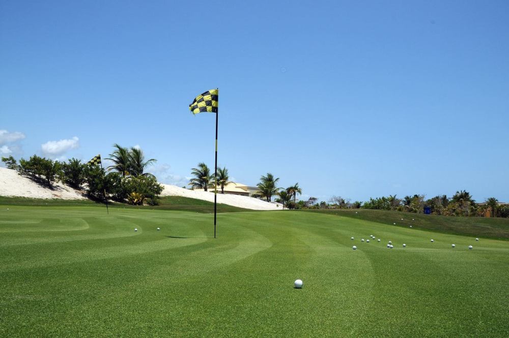 Practice green of the Iberostar golf course