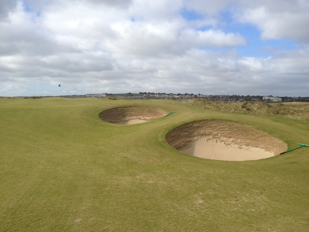bunkers at The Island golf course