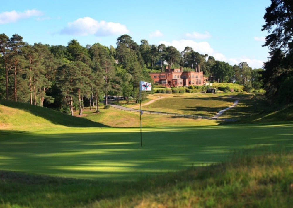 Back of the green of one of the hole at the St George's Hill golf course