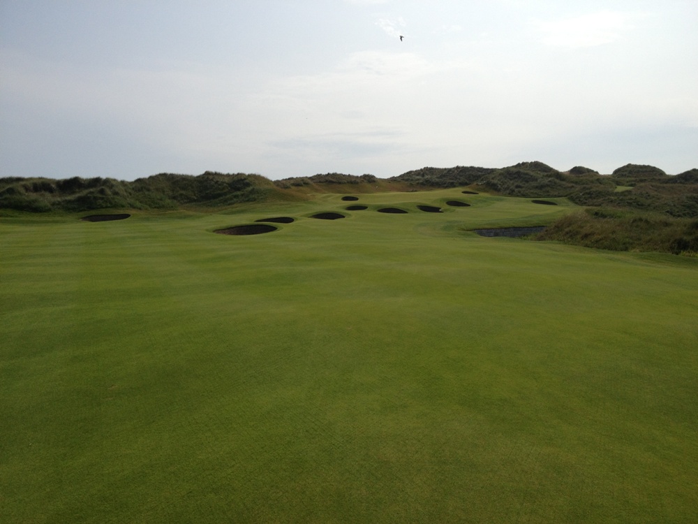 Pot bunkers at Trump International Golf Links Scotland