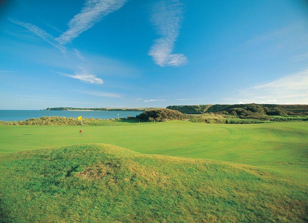 Elevated green at Tenby