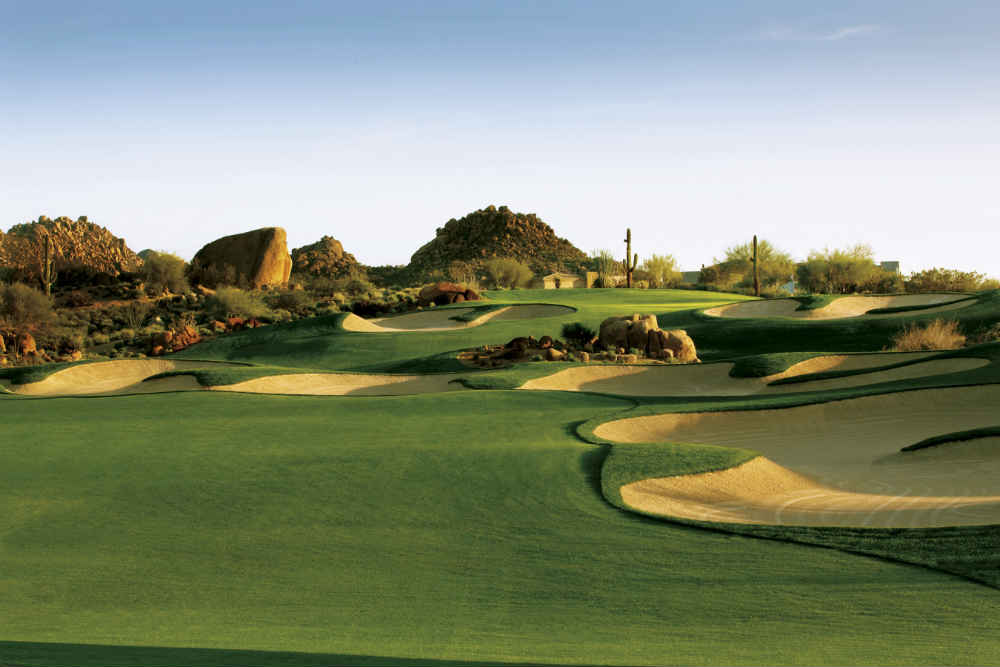 Trou dix du parcours Pinnacle de North Troon en Arizona 