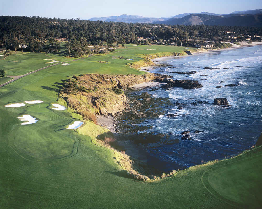 Trou 9 du parcours de Pebble Beach en Californie 
