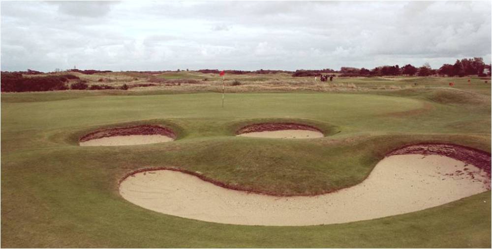 Green bunkers at Royal Lytham and St Anne's golf course