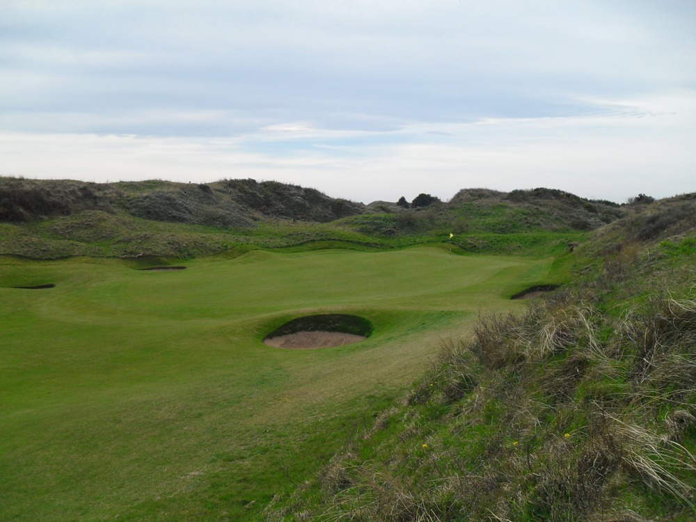 Large green on the Royal Birkdale golf course
