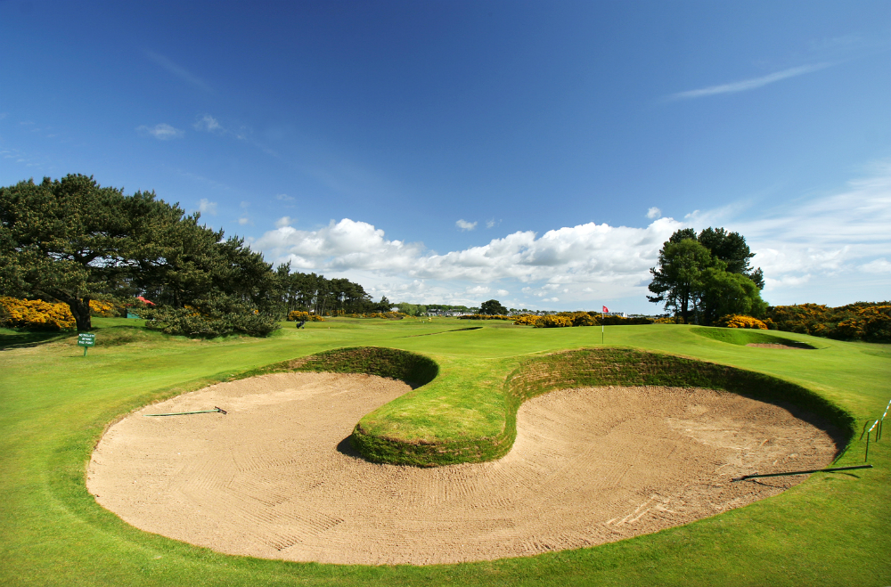 Bunker on the 13th hole at Carnoustie Championship