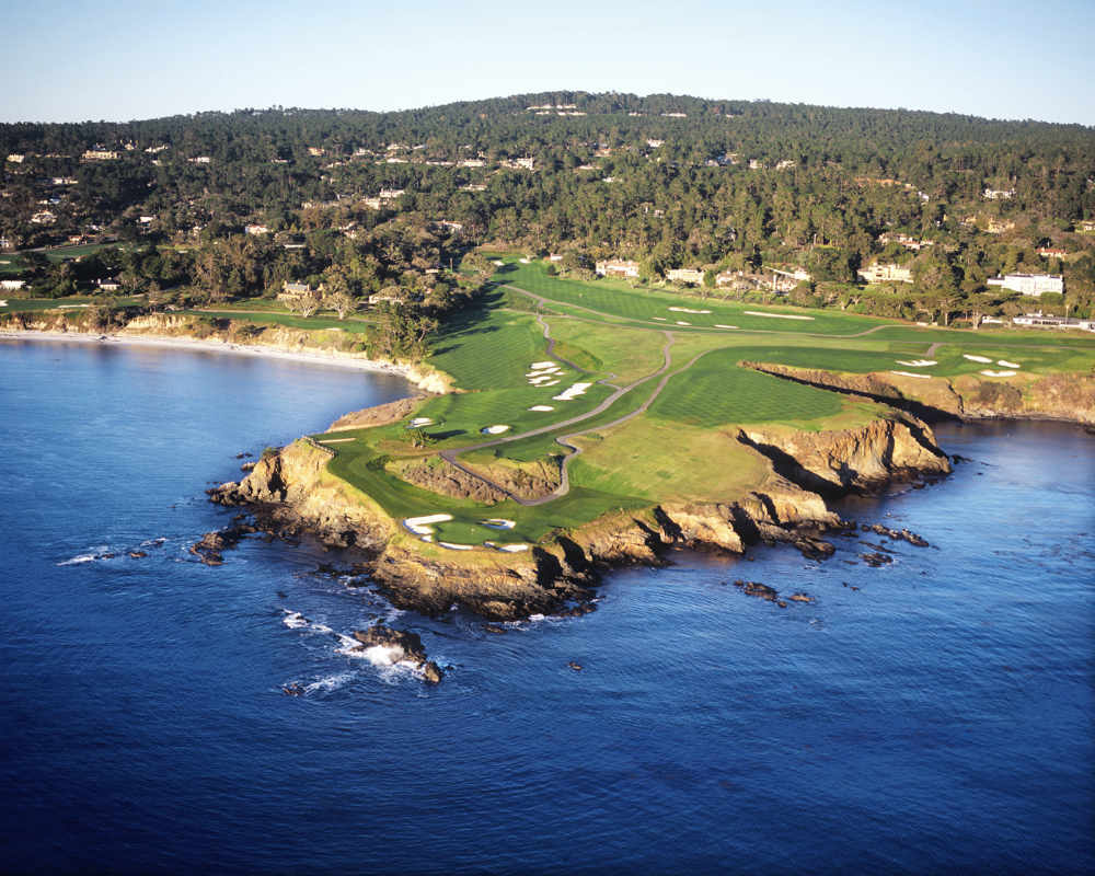 Trous 6-7-8 de Pebble Beach en Californie 