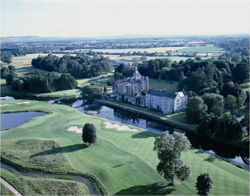 Aerial view of the Adare Manor golf course