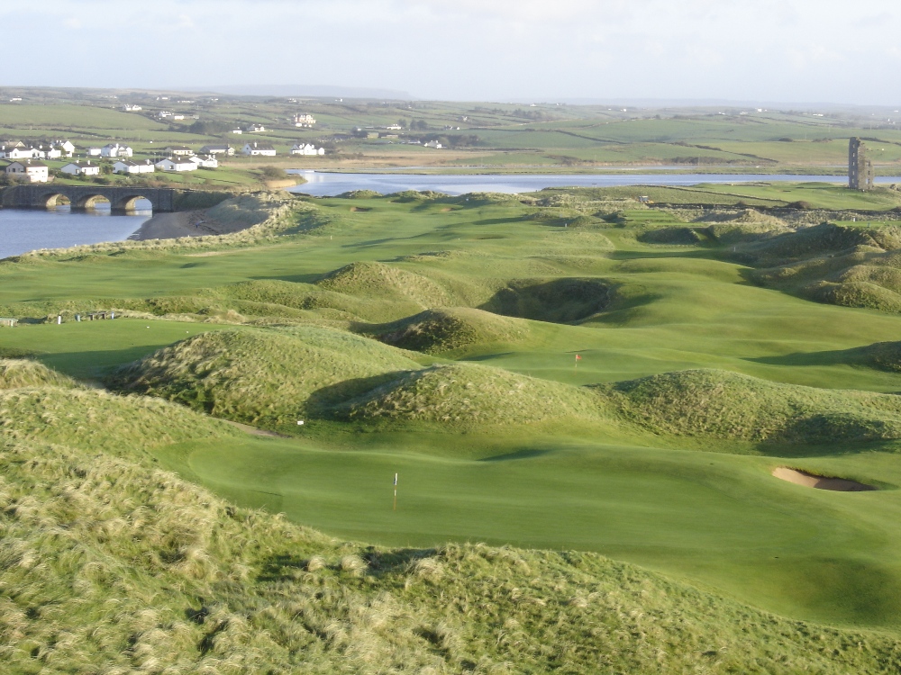 Aerial view of Lahinch Old Course