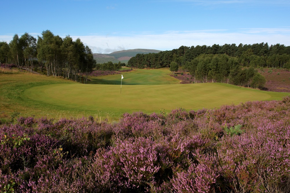 11th green at the Spey Valley golf course