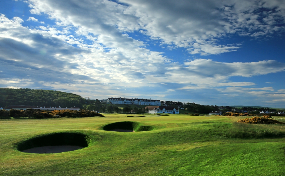 18th hole of the Kintyre golf course at Turnberry