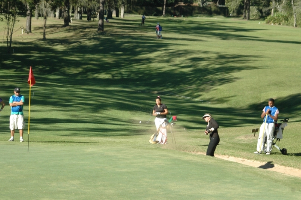 Golfeurs sur le parcours de Teresópolis