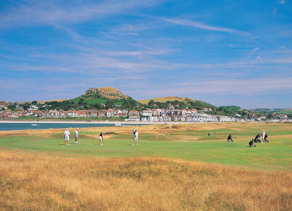 Sunny day at Conwy golf course