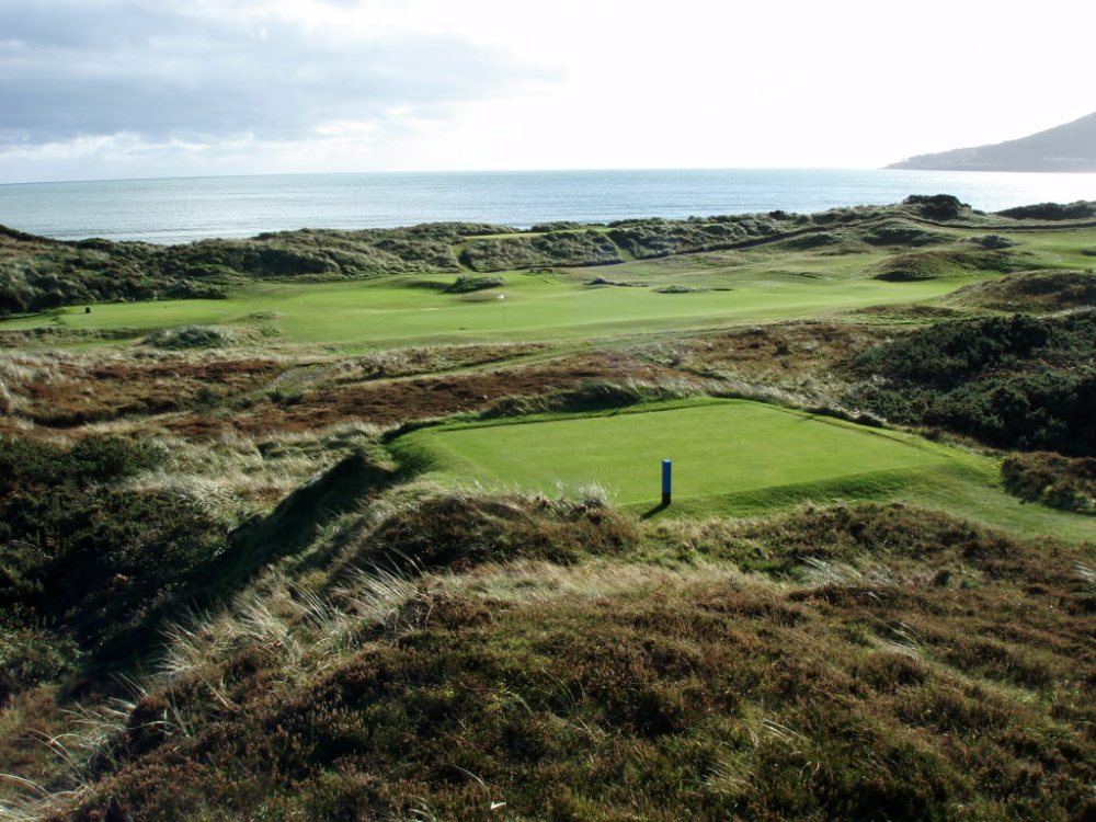 Sea view from the Royal County Down golf course
