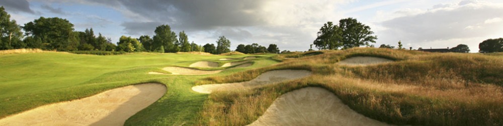Fairway bunkers on the Chart Hills golf course