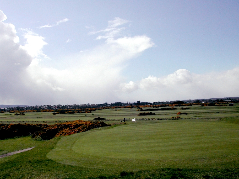 Montrose Medal's elevated green