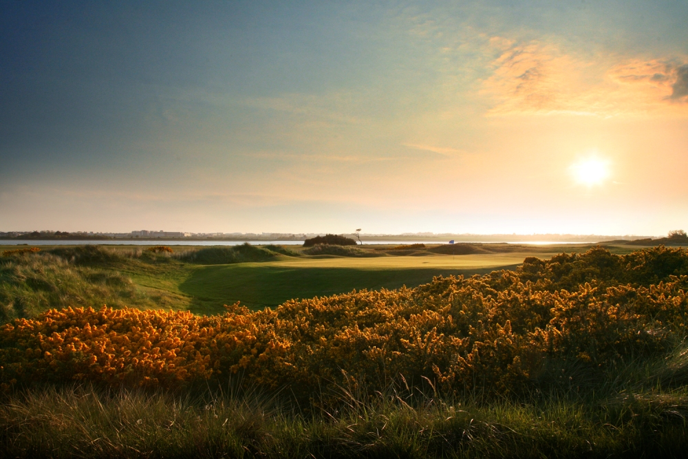 View from the rough on the Portmarnock golf course