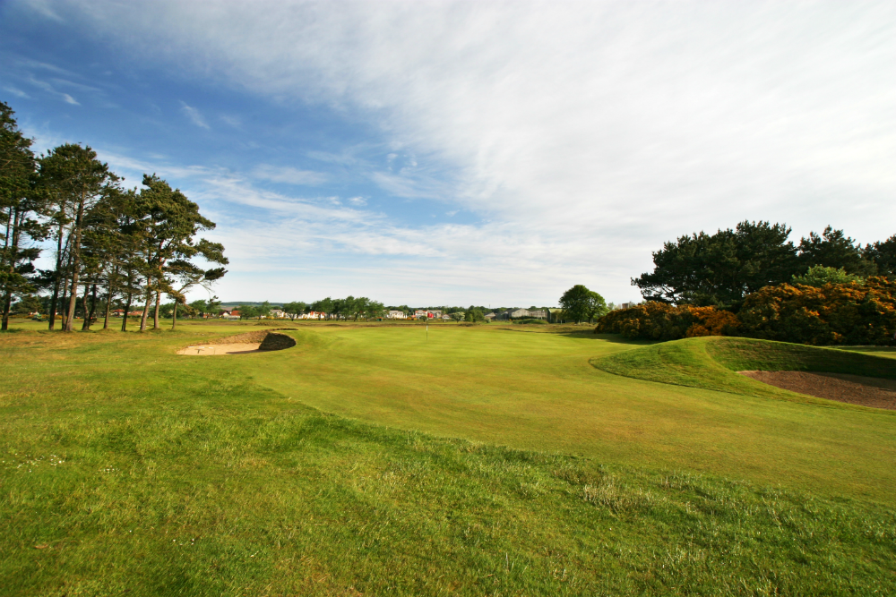 Green rough at Carnoustie Burnside