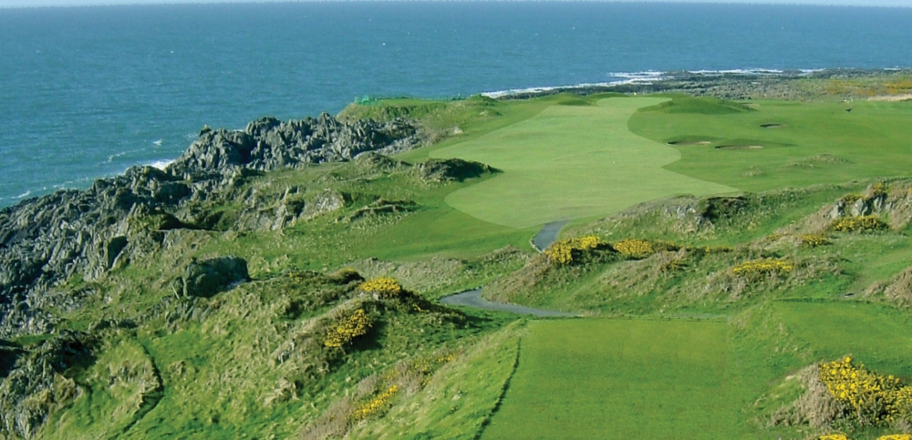 Sea at the Ardglass golf course