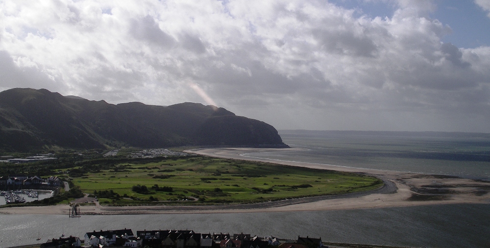 Aerial view of Conwy golf course