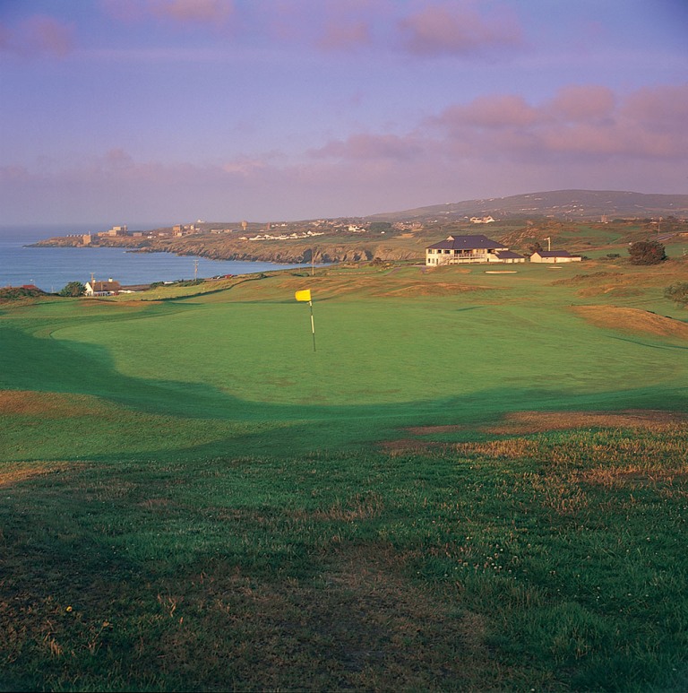 Elevated green at Bull Bay golf course