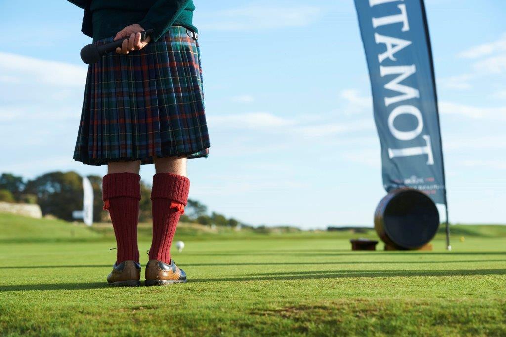 Starter at Royal Dornoch during the Tomatin Pro Am