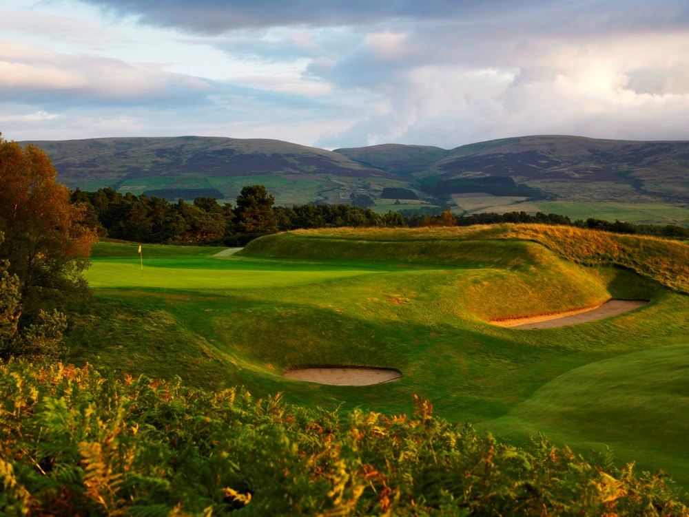 Scottish Mountains on the King's golf course at Gleneagles