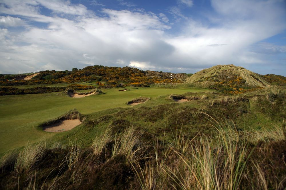 Par 4 of the Royal County Down golf course
