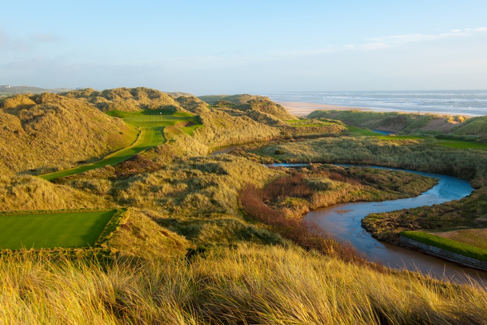 6th hole at Trump International Golf Links Scotland 