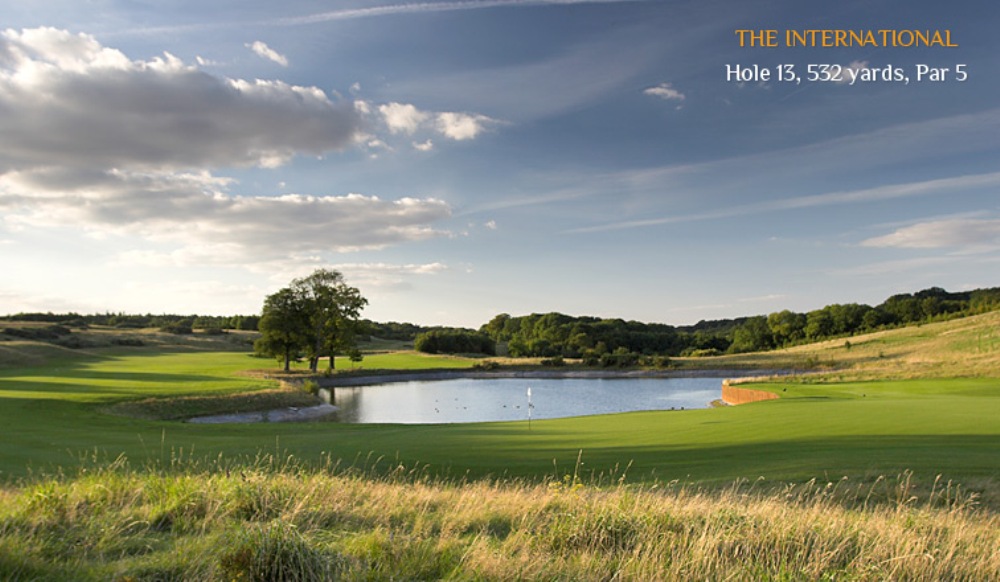 Long Par 5 13th hole at the International golf course at London golf club