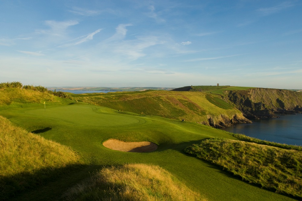 Elevated green at Old Head Golf Links